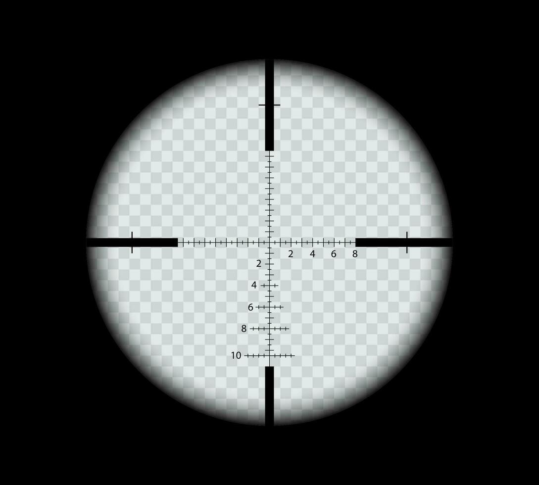 militare cecchino scopo, mirino vista Visualizza bersaglio vettore