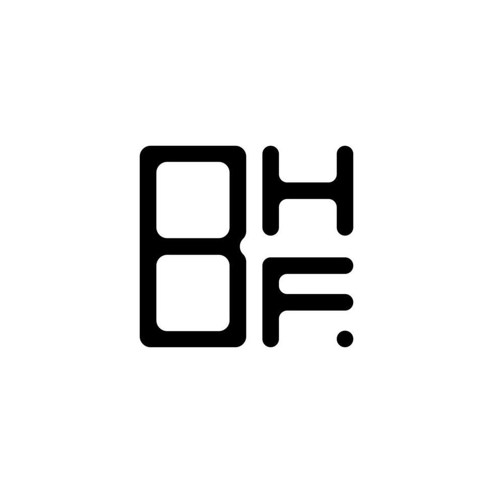 bhf lettera logo creativo design con vettore grafico, bhf semplice e moderno logo.