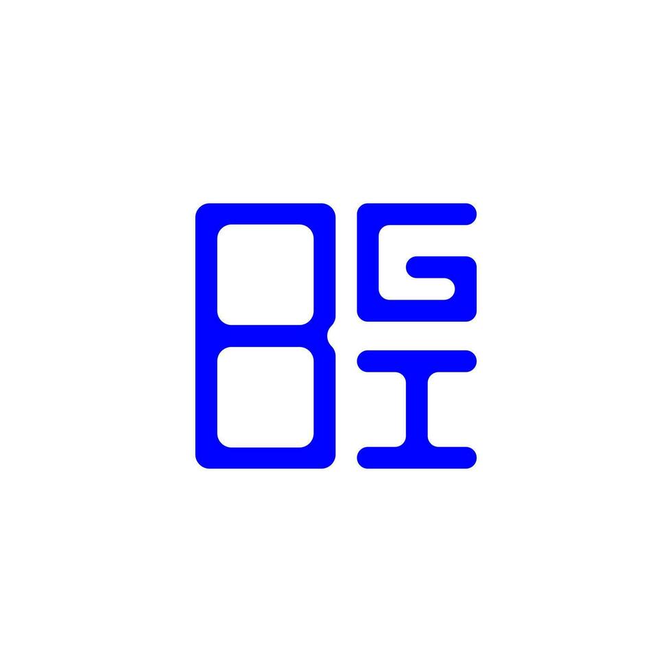 bgi lettera logo creativo design con vettore grafico, bgi semplice e moderno logo.