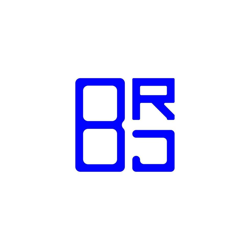 brj lettera logo creativo design con vettore grafico, brj semplice e moderno logo.