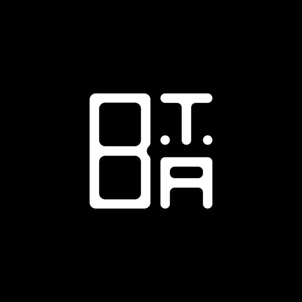 bta lettera logo creativo design con vettore grafico, bta semplice e moderno logo.