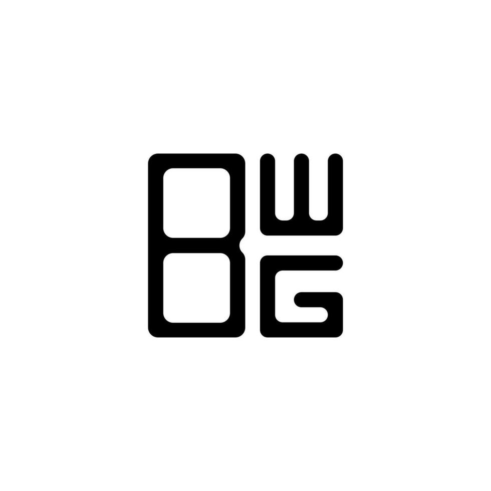 bwg lettera logo creativo design con vettore grafico, bwg semplice e moderno logo.