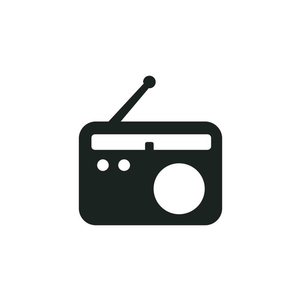 Radio icona vettore design illustrazione
