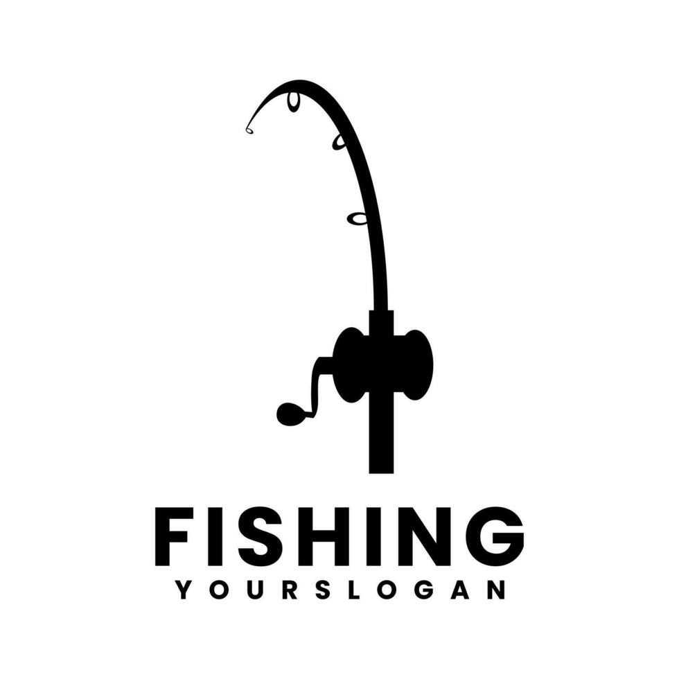 pesca logo design modello vettore