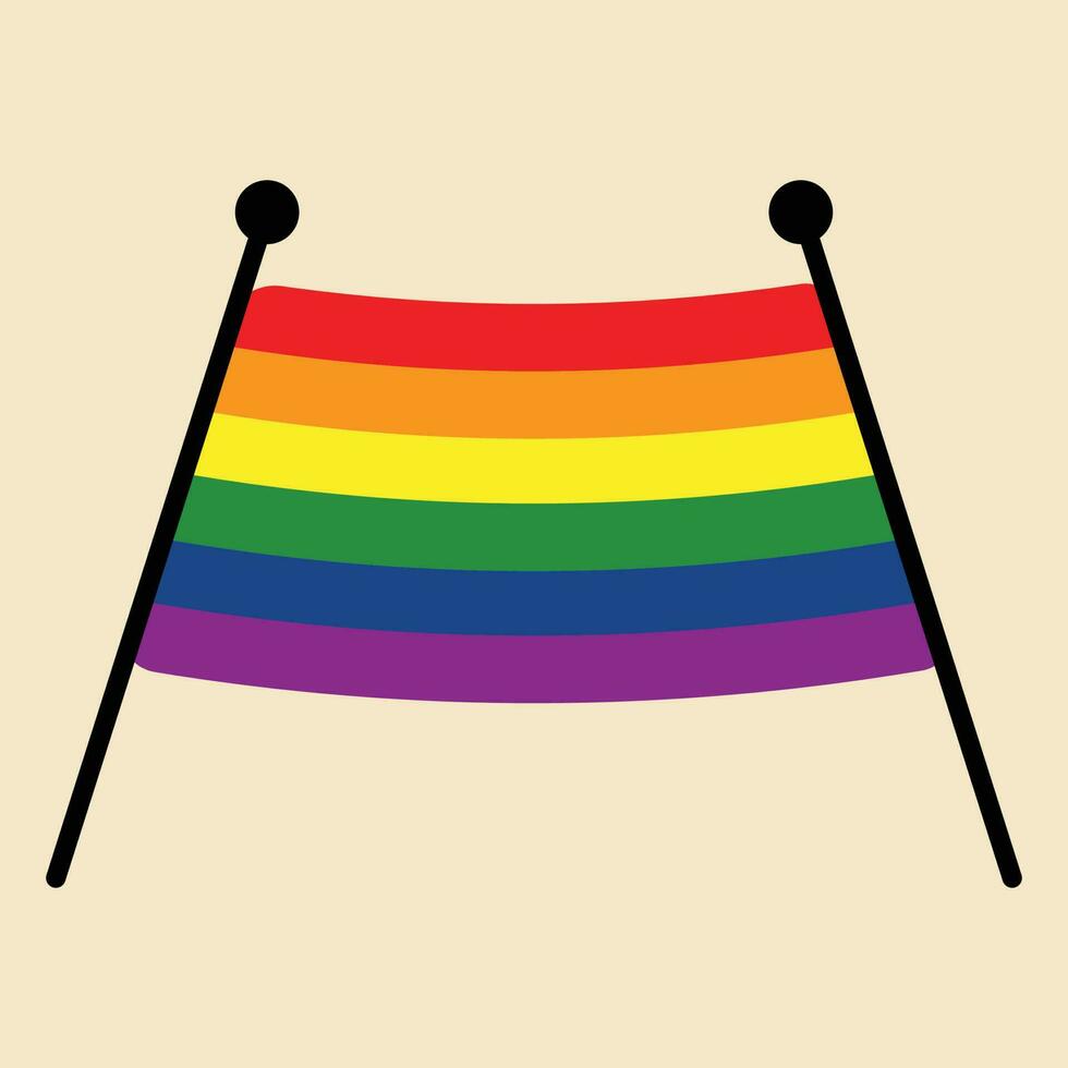 orgoglio striscione, contento orgoglio elemento, LGBTQ bandiera vettore