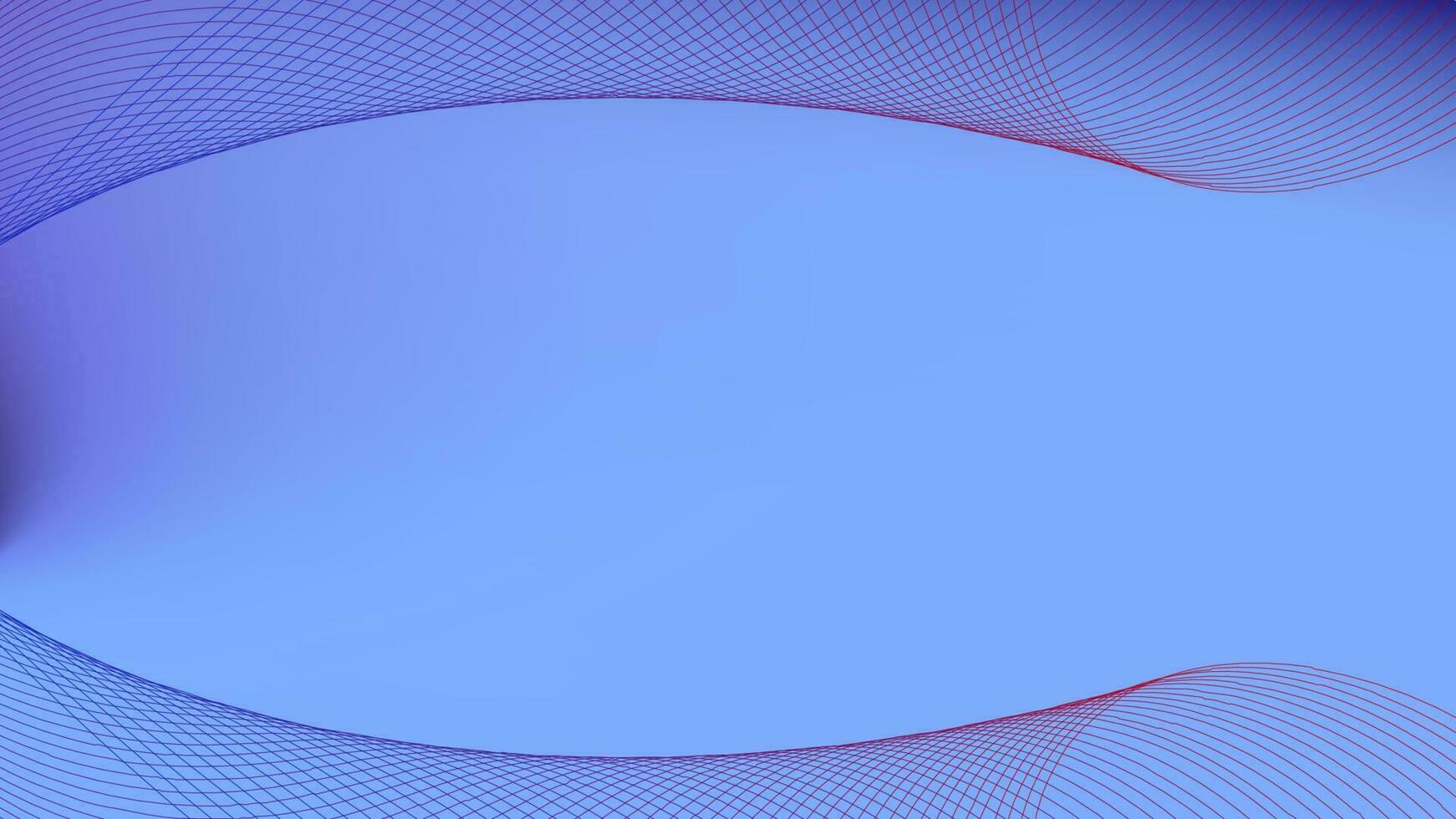 semplice astratto blu wireframe onda sfondo vettore