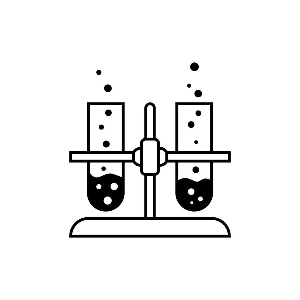 chimica vettore icona. laboratorio illustrazione cartello. analisi simbolo. esperienze logo.