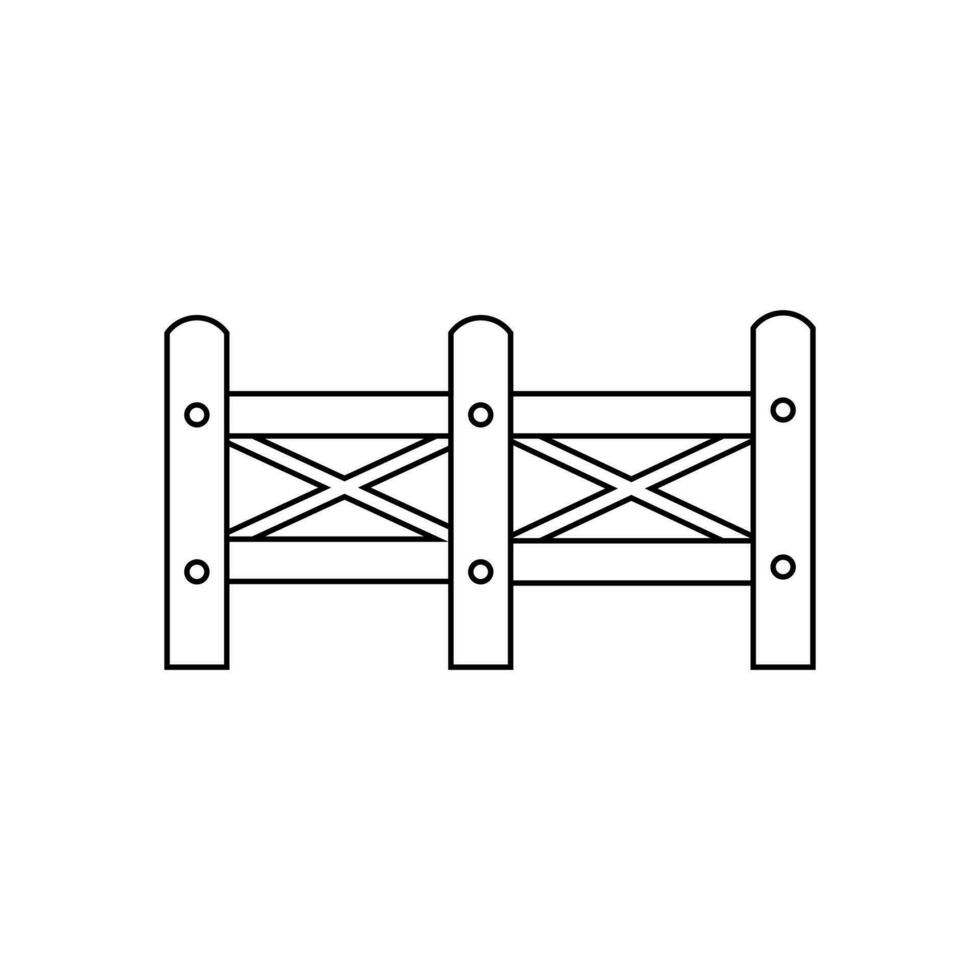 recinto icona vettore. impallidire illustrazione cartello. scherma simbolo. siepe logo. vettore