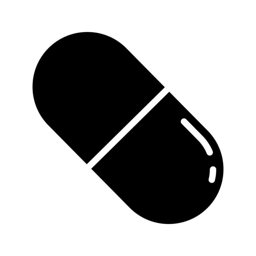 pillole icona vettore. antibiotico illustrazione cartello. medicinali simbolo. droga logo. medicina marchio. vettore