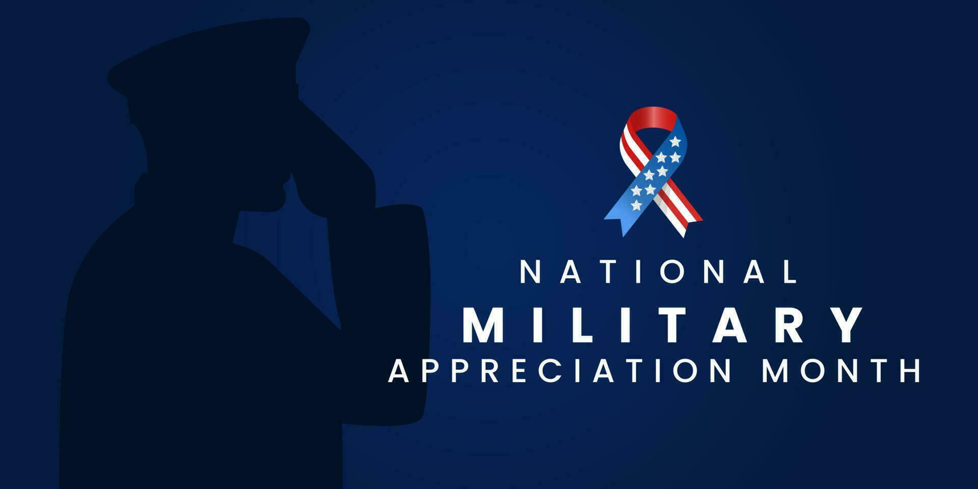 vettore illustrazione di nazionale militare apprezzamento mese è celebre ogni anno nel Maggio, manifesto, carta, bandiera e sfondo.