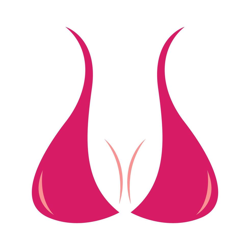 reggiseno icona logo design vettore