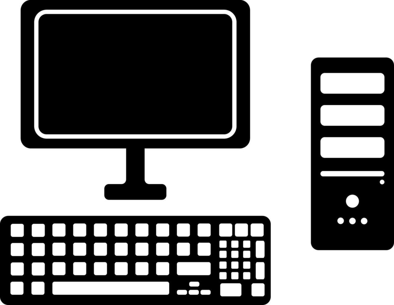 un' computer icona vettore illustrazione