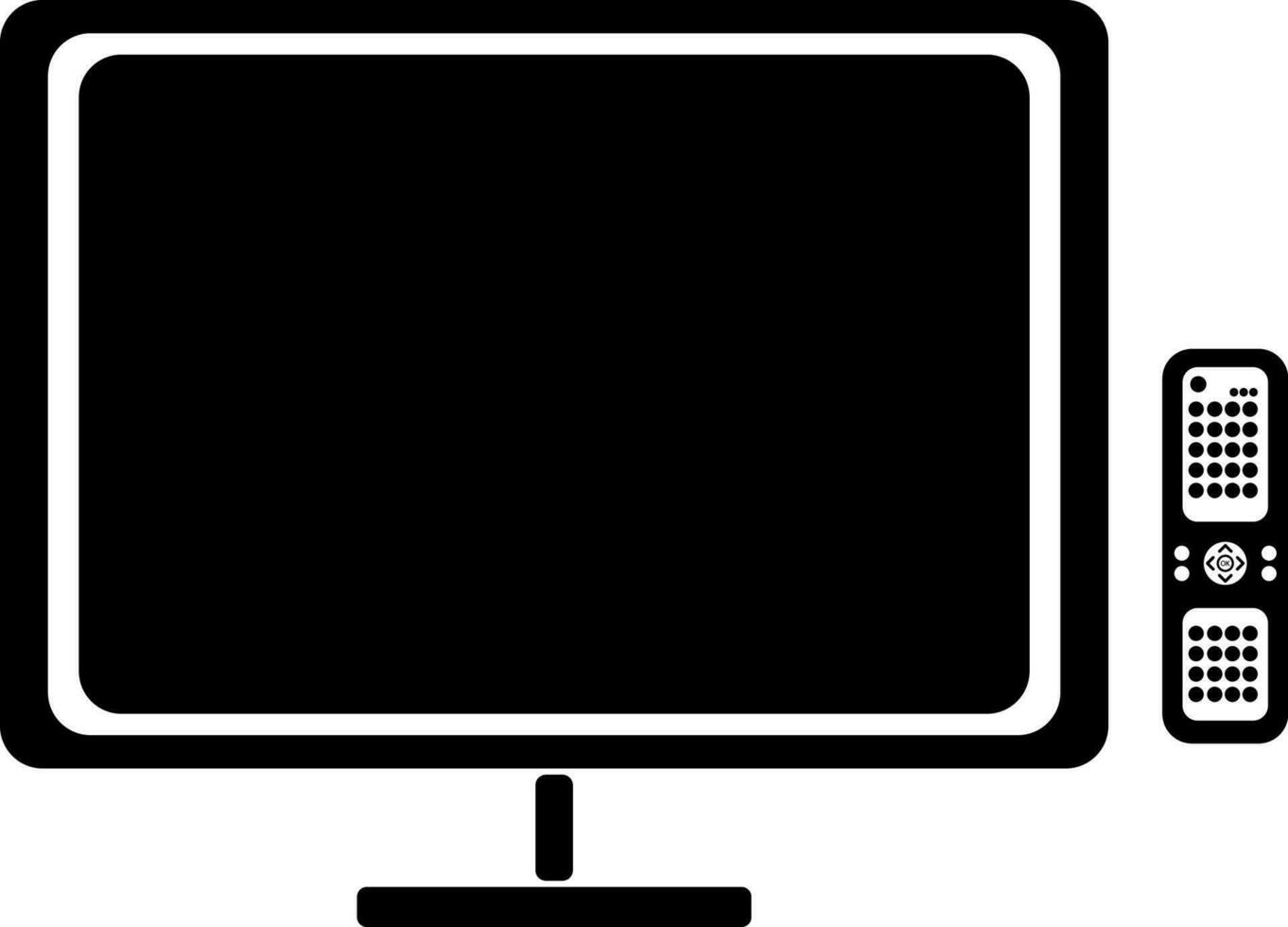 illustrazione vettoriale dell'icona della tv