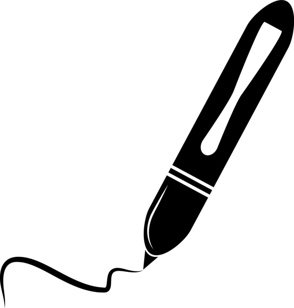 un' penna icona vettore illustrazione