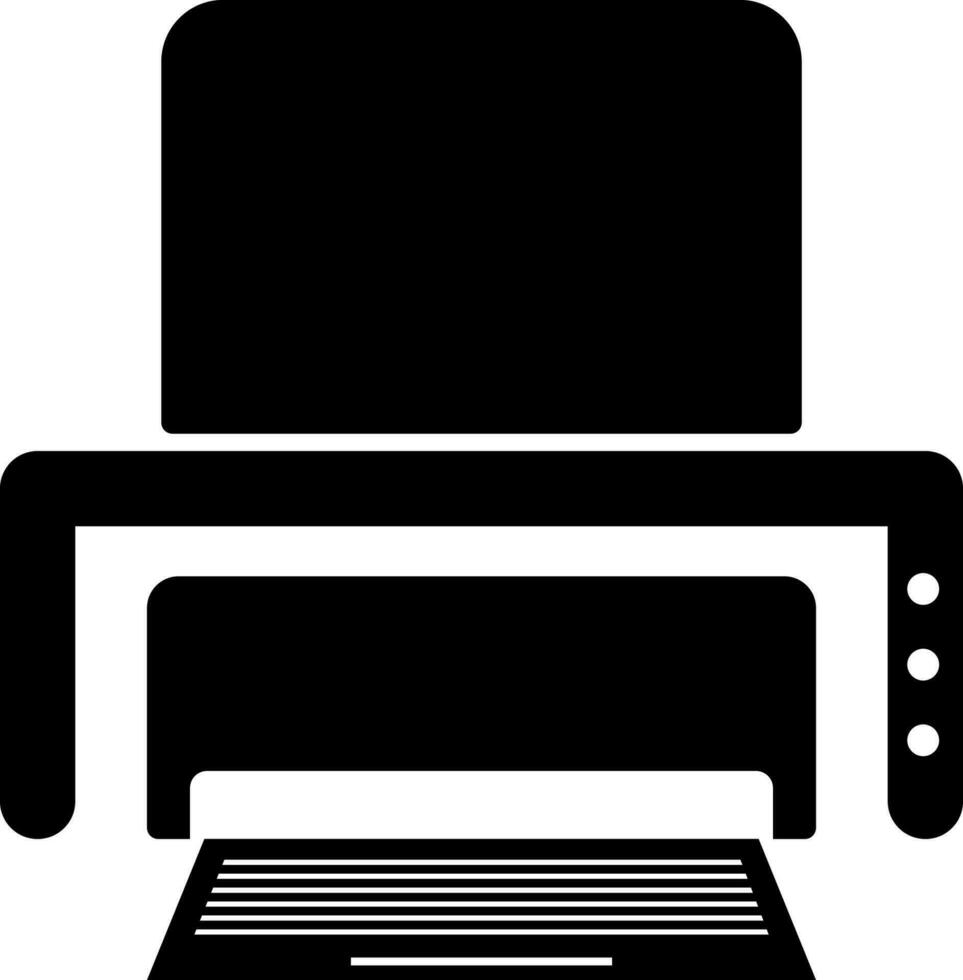 illustrazione vettoriale dell'icona della stampante