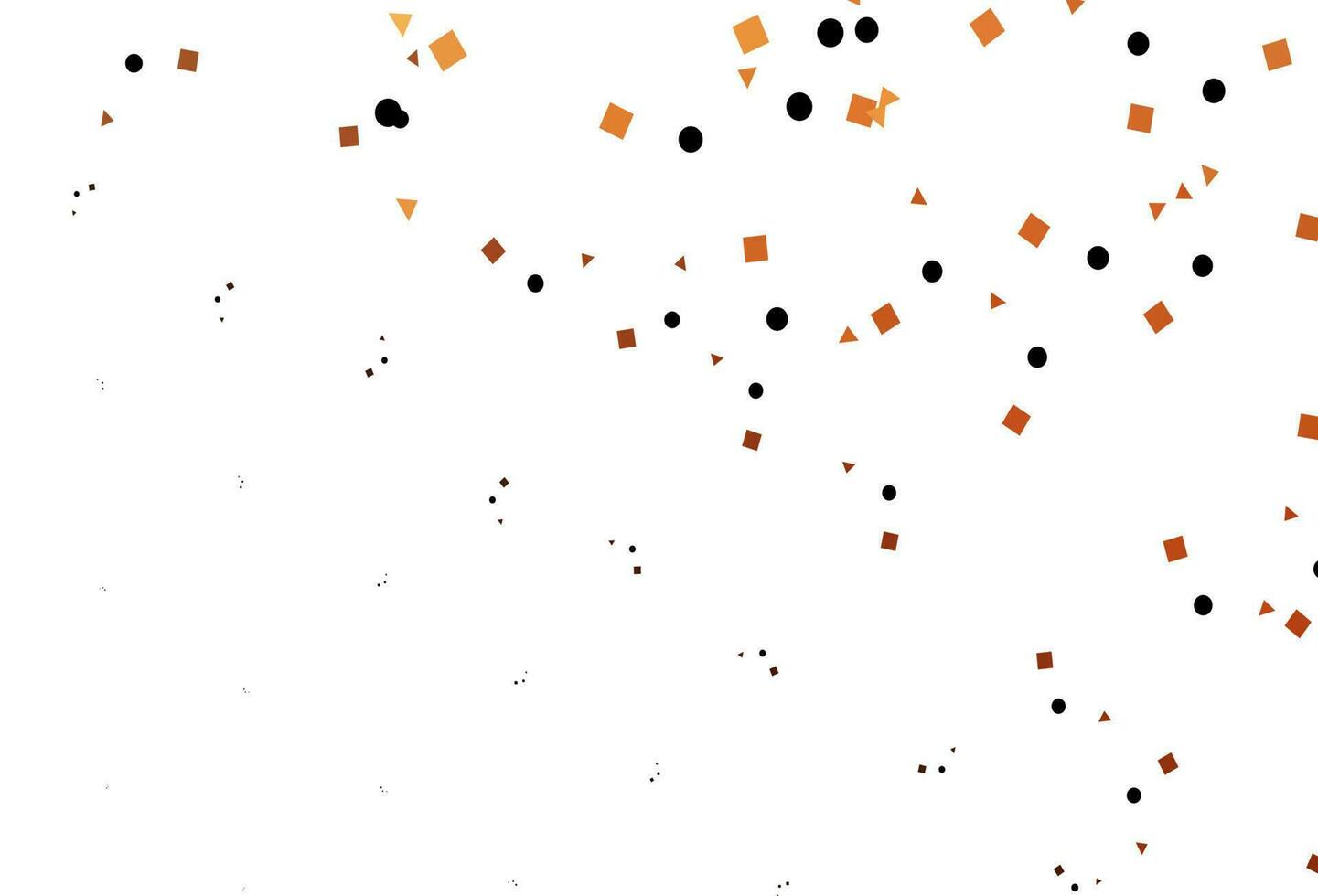 modello vettoriale arancione chiaro in stile poligonale con cerchi.