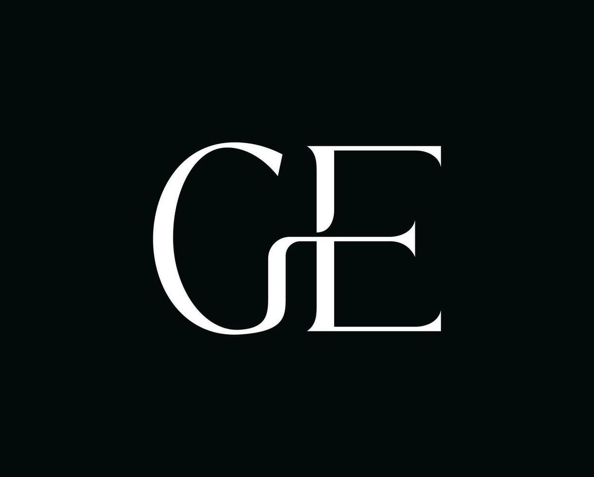 ge logo design modello illustrazione vettore