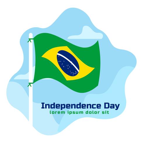 Festa dell'indipendenza del Brasile vettore