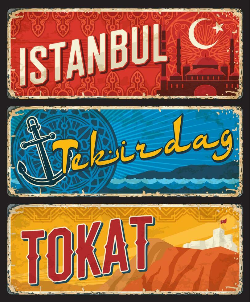 Istanbul, tekirdag e tokati tacchino I l province vettore