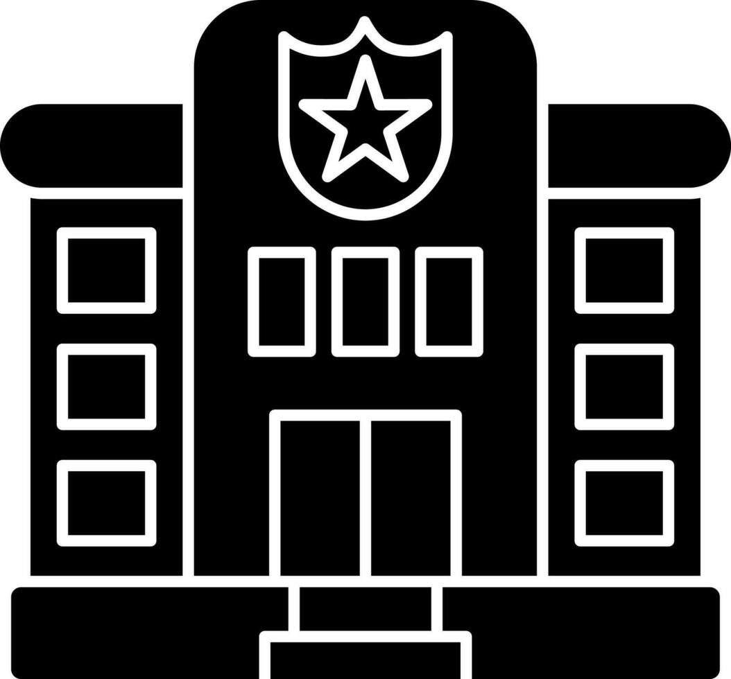 polizia stazione vettore icona design