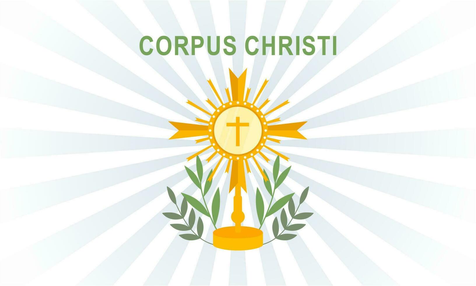 corpus cristo cattolico religioso vacanza vettore