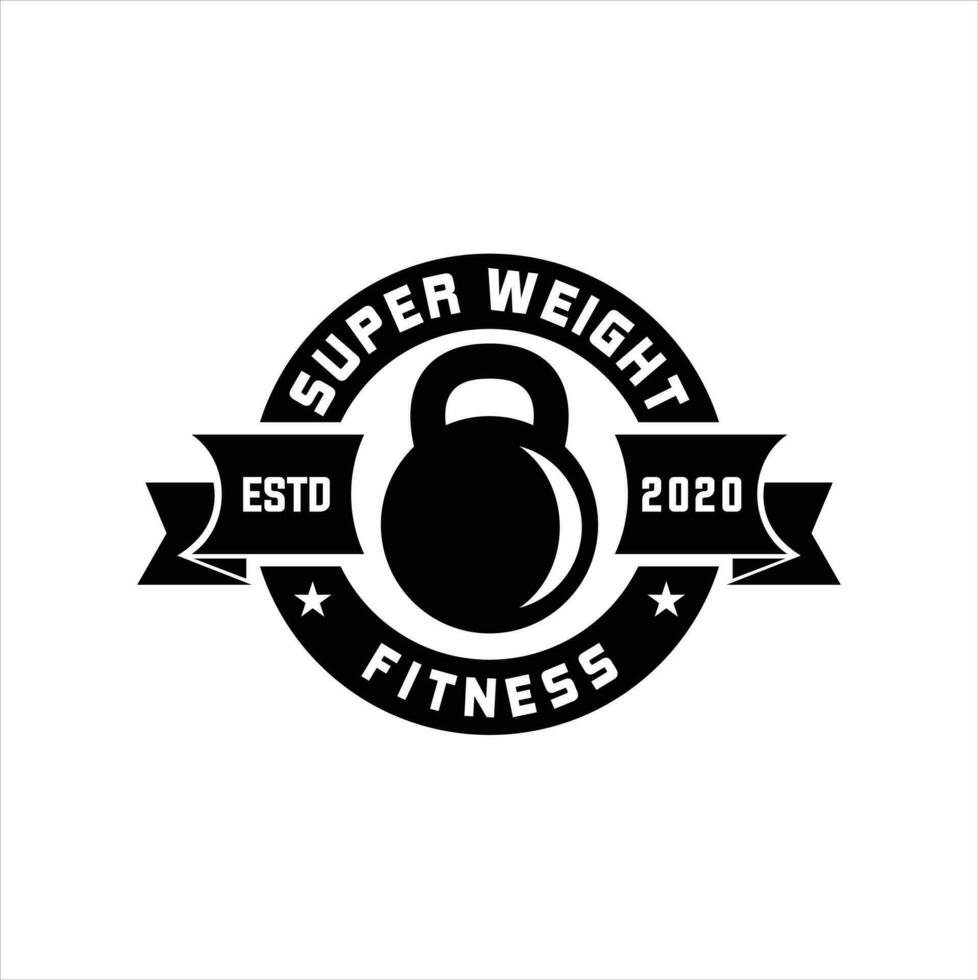 fitness e bodybuilding logo design ispirazione vettore