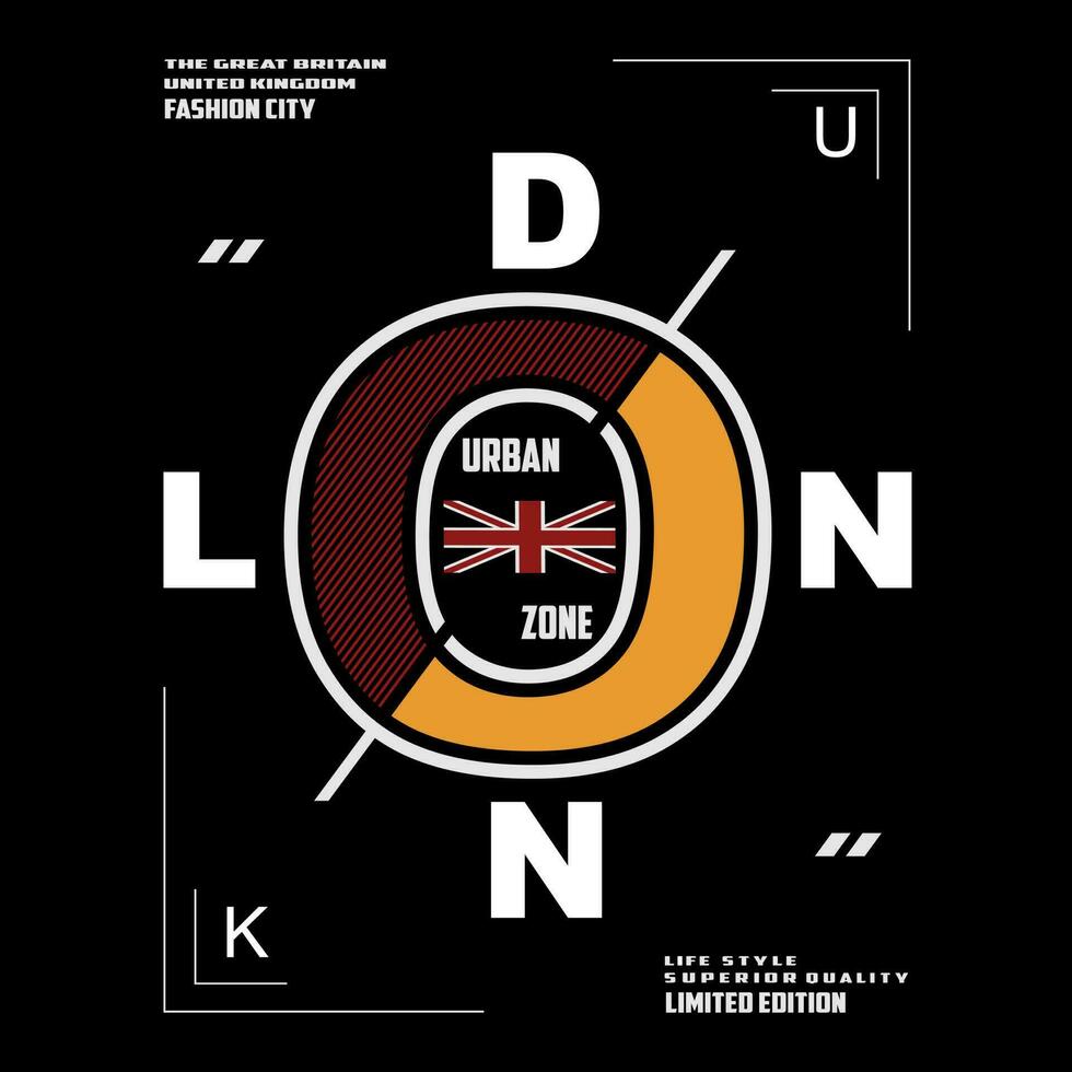 Londra, Inghilterra testo, logo, vettore design