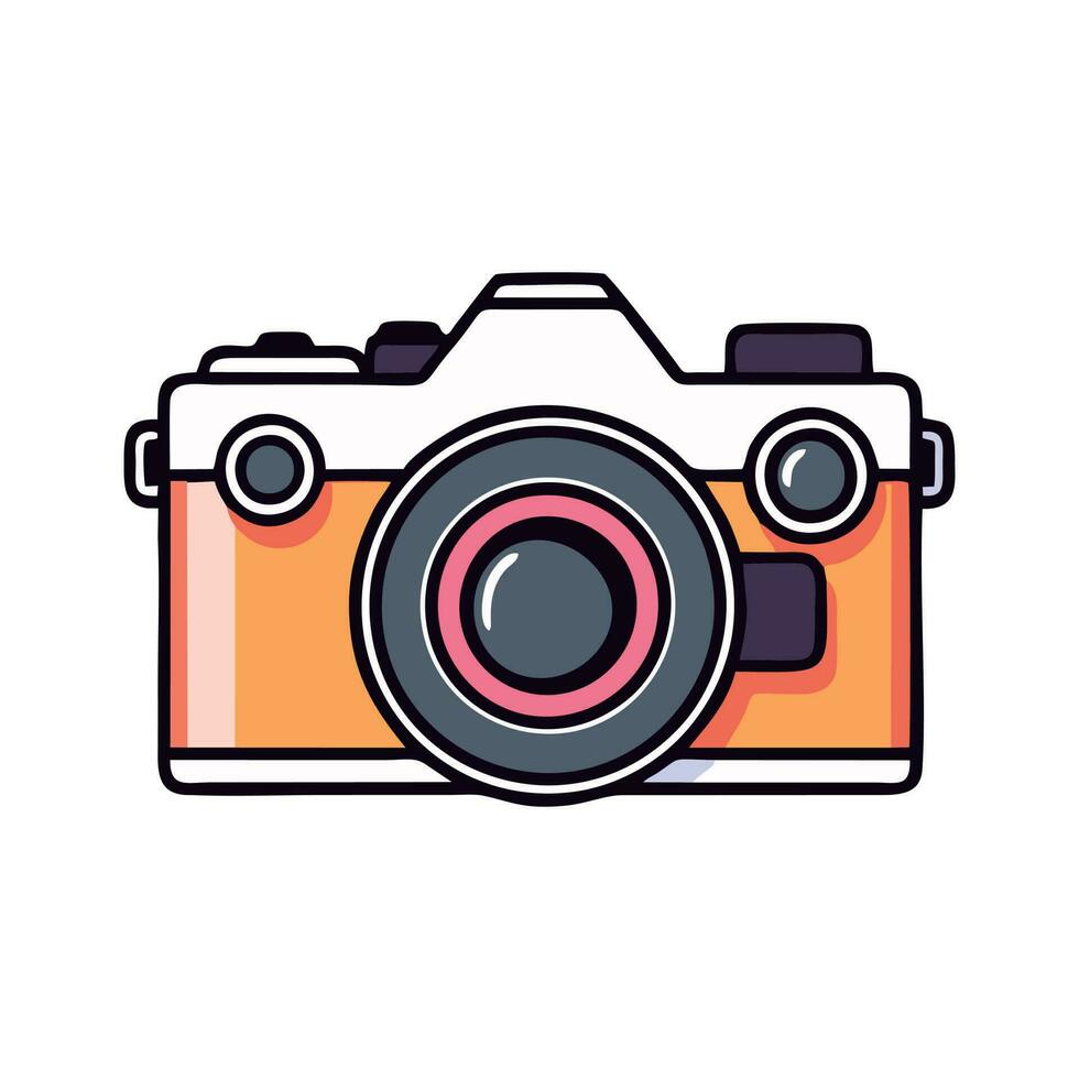 telecamera icona Vintage ▾ vettore illustrazione