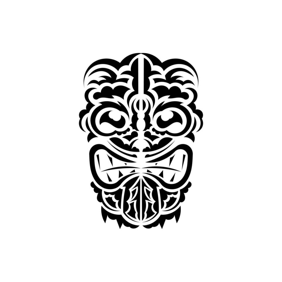 tribale maschera. tradizionale totem simbolo. semplice stile. vettore al di sopra di bianca sfondo.