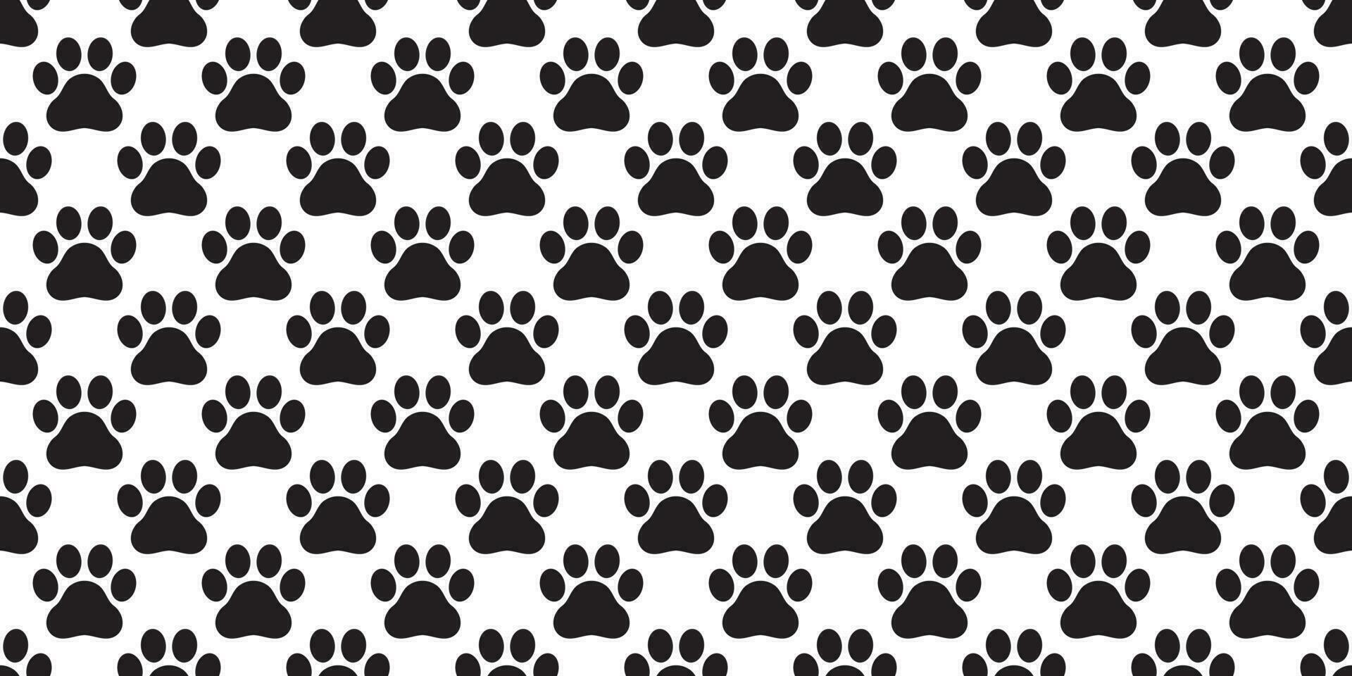 cane zampa senza soluzione di continuità modello vettore orma francese bulldog gatto gattino orso cucciolo sciarpa isolato cartone animato ripetere sfondo piastrella sfondo illustrazione