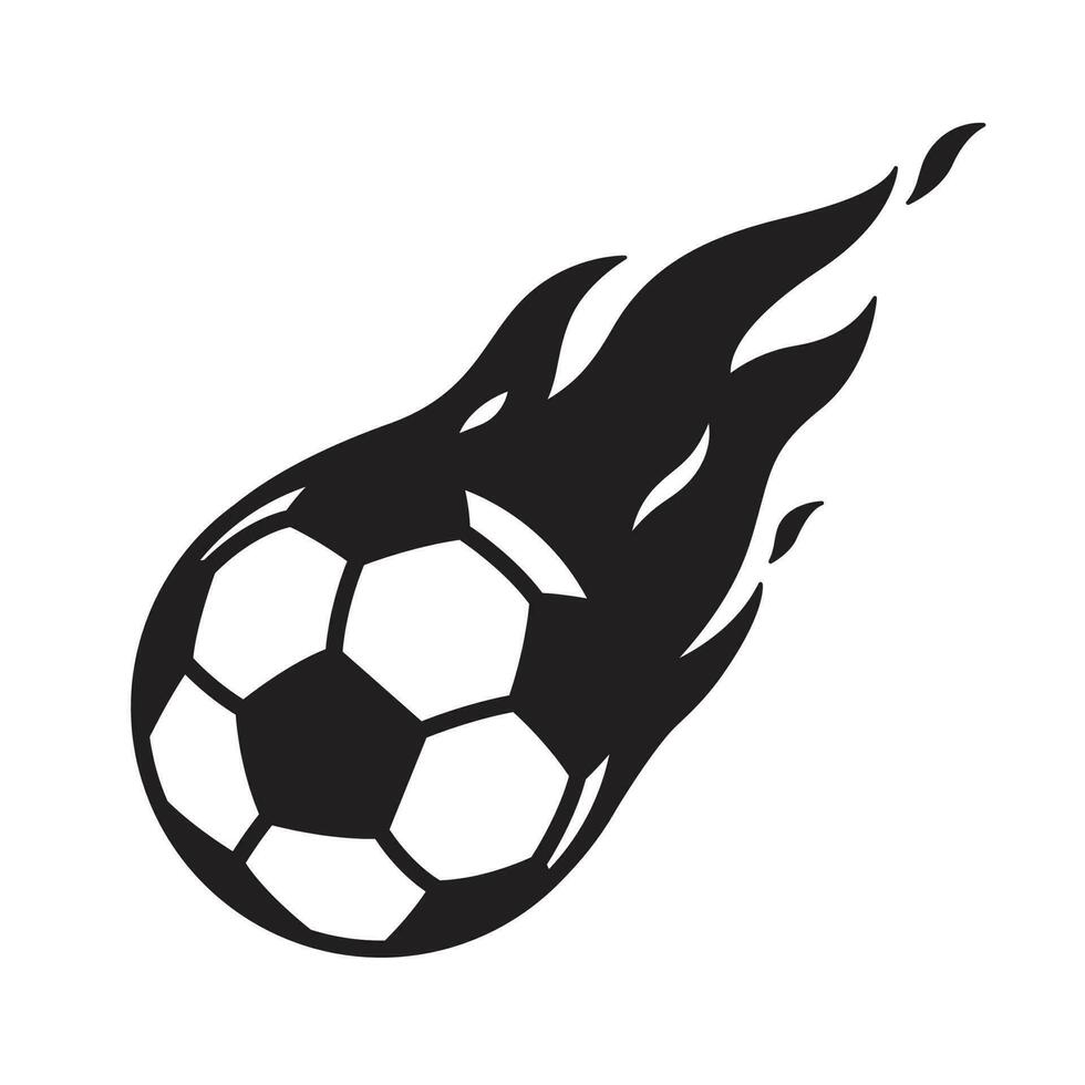 calcio palla vettore calcio logo icona fuoco simbolo illustrazione cartone animato grafico