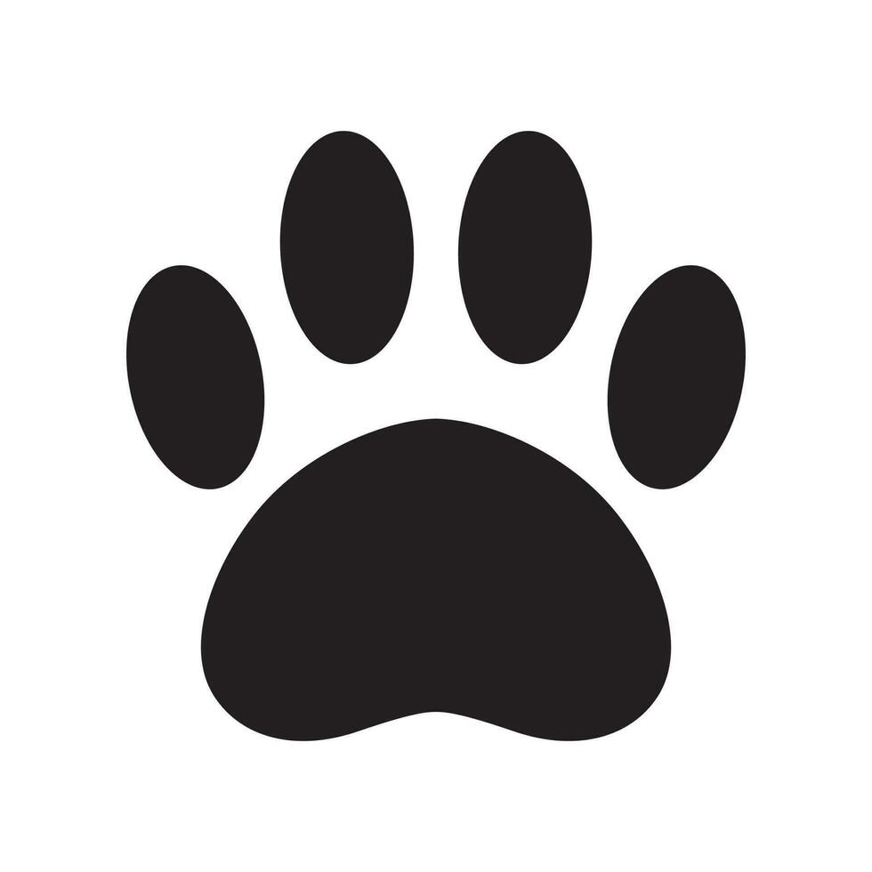 cane zampa vettore icona logo francese bulldog orma cartone animato orso gatto illustrazione clip arte
