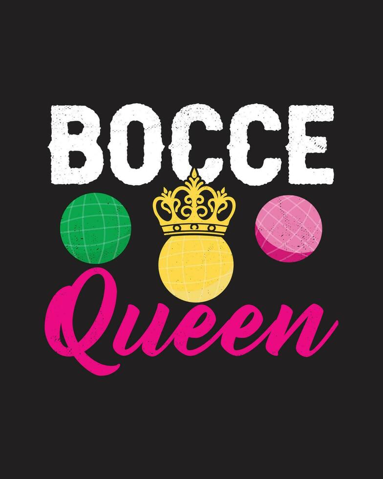 bocce palla maglietta disegno, bocce tipografia maglietta design vettore