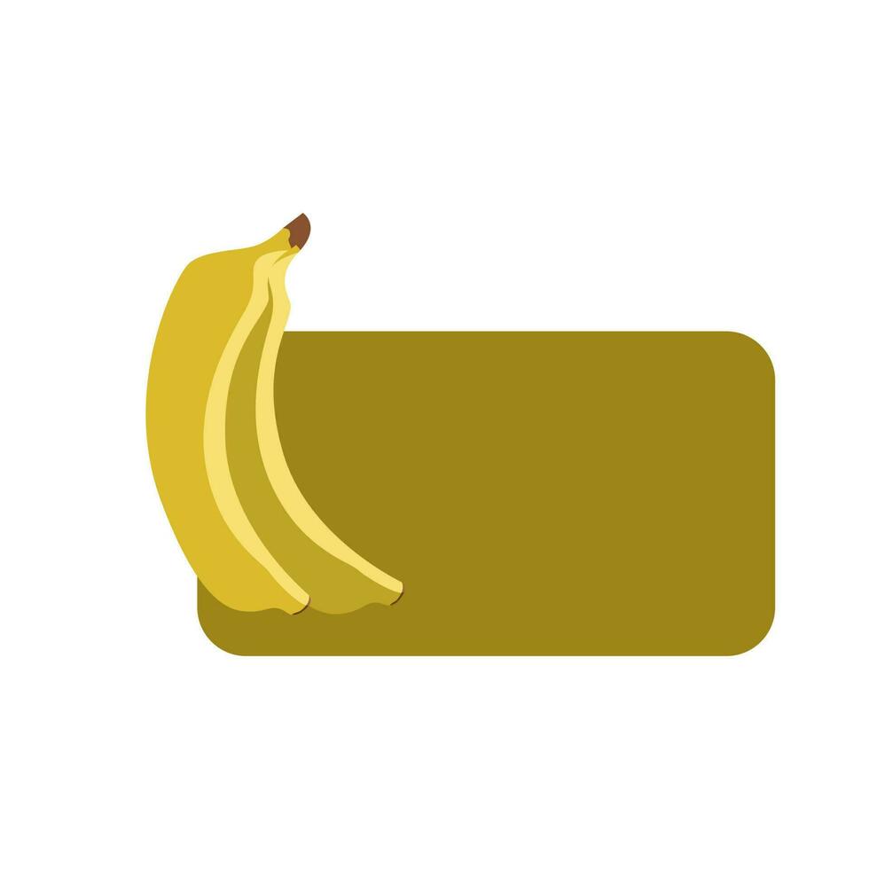 colore Banana frutta icona. moderno semplice piatto vegetariano cartello. eco cibo Internet concetto. di moda giallo naturale vettore simbolo per sito web disegno, ragnatela pulsante, mobile app. logo illustrazione.