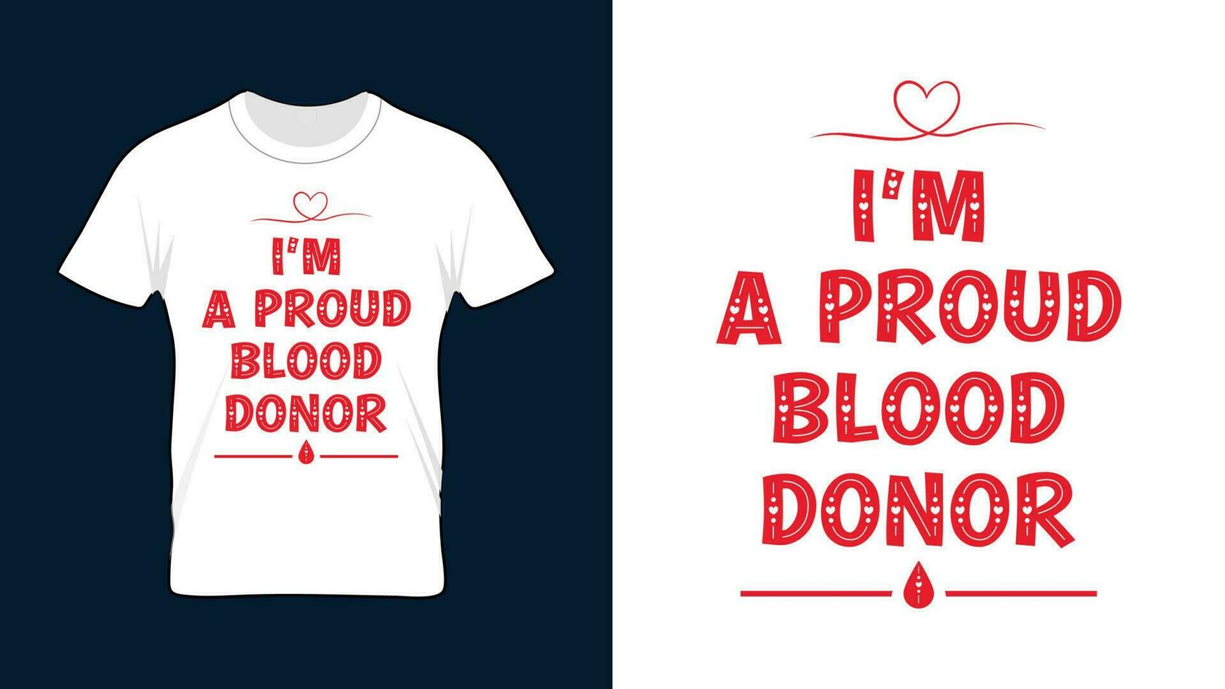 io am un' orgoglioso sangue donatore - mondo sangue donatore giorno maglietta design vettore