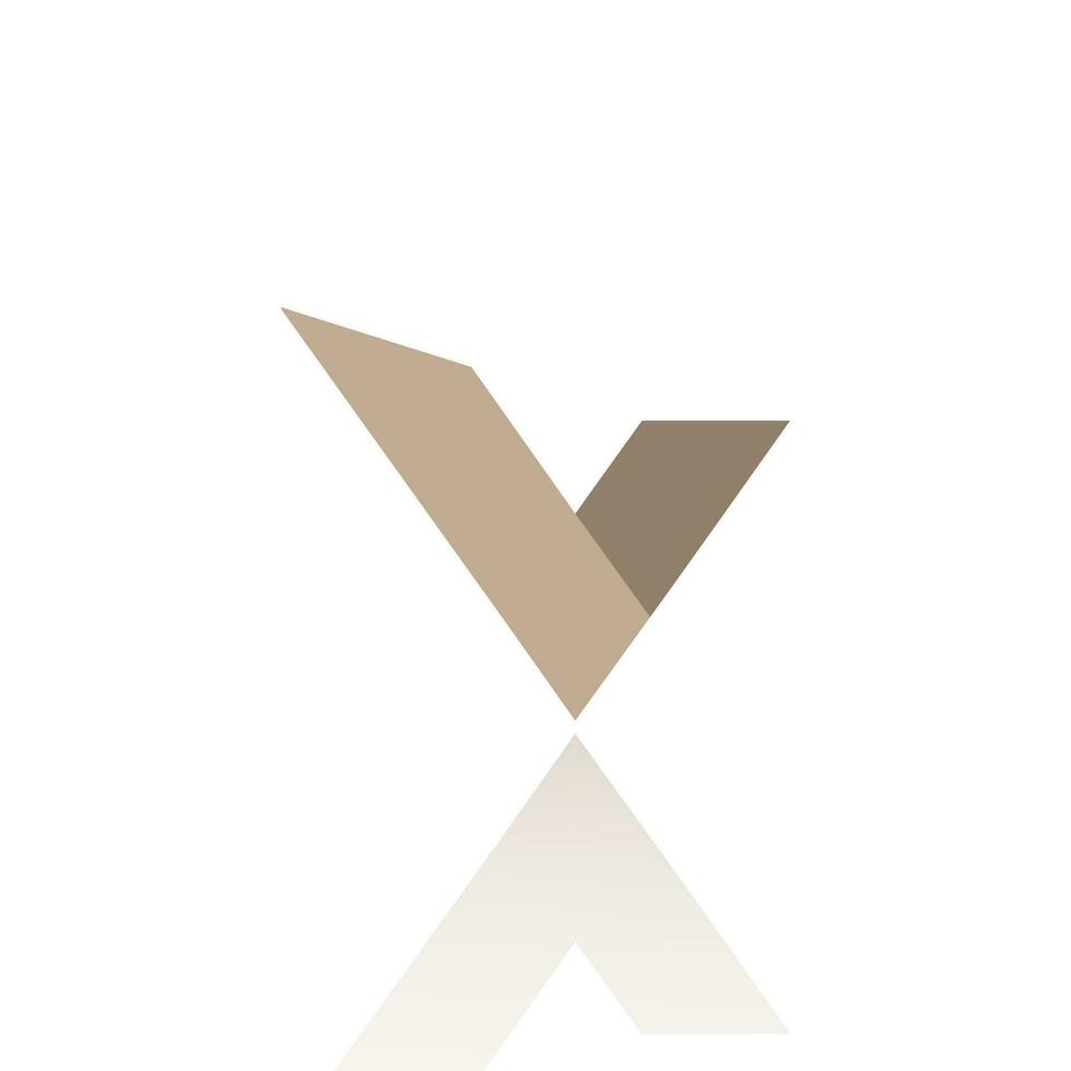 alfabeto lettera v logo design con lucido riflessione vettore icona illustrazione. elegante minimo lettera simbolo.