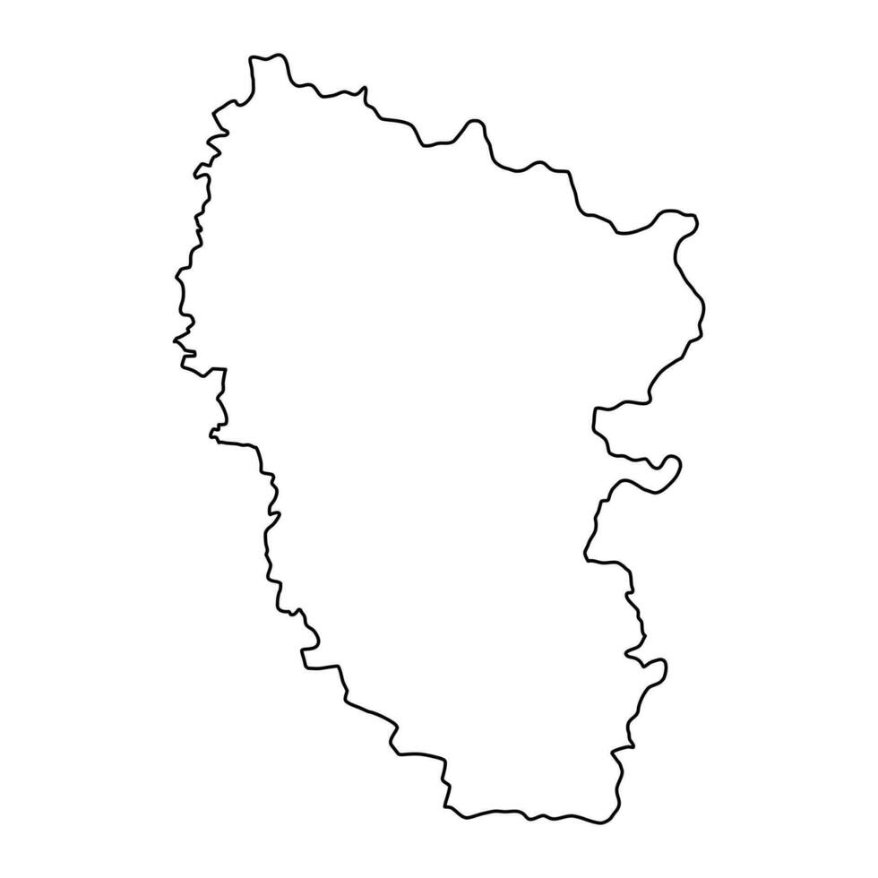 Luhansk oblast carta geografica, Provincia di Ucraina. vettore illustrazione.