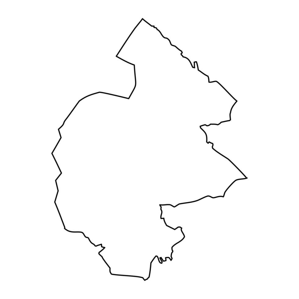 jamtland contea carta geografica, Provincia di Svezia. vettore illustrazione.