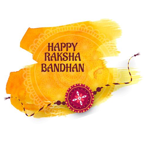 Progettazione di cartolina d'auguri con sfondo festival raksha bandhan vettore