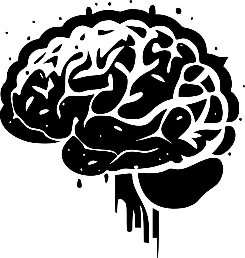 cervello - alto qualità vettore logo - vettore illustrazione ideale per maglietta grafico