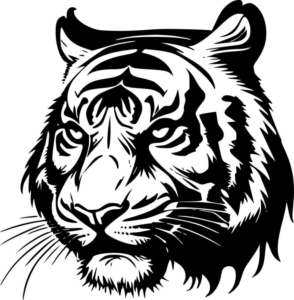 tigri - minimalista e piatto logo - vettore illustrazione