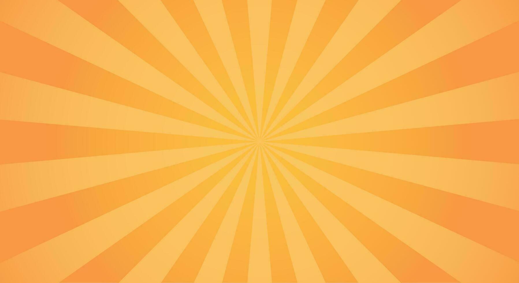 sunburst leggero sfondo con sole giallo raggio. vettore