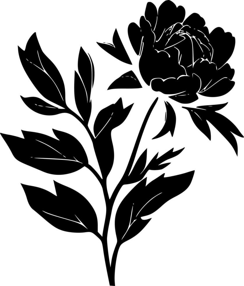 peonia - alto qualità vettore logo - vettore illustrazione ideale per maglietta grafico