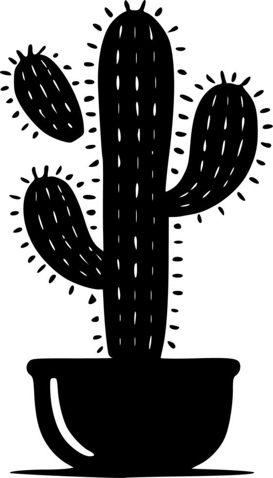 cactus - minimalista e piatto logo - vettore illustrazione