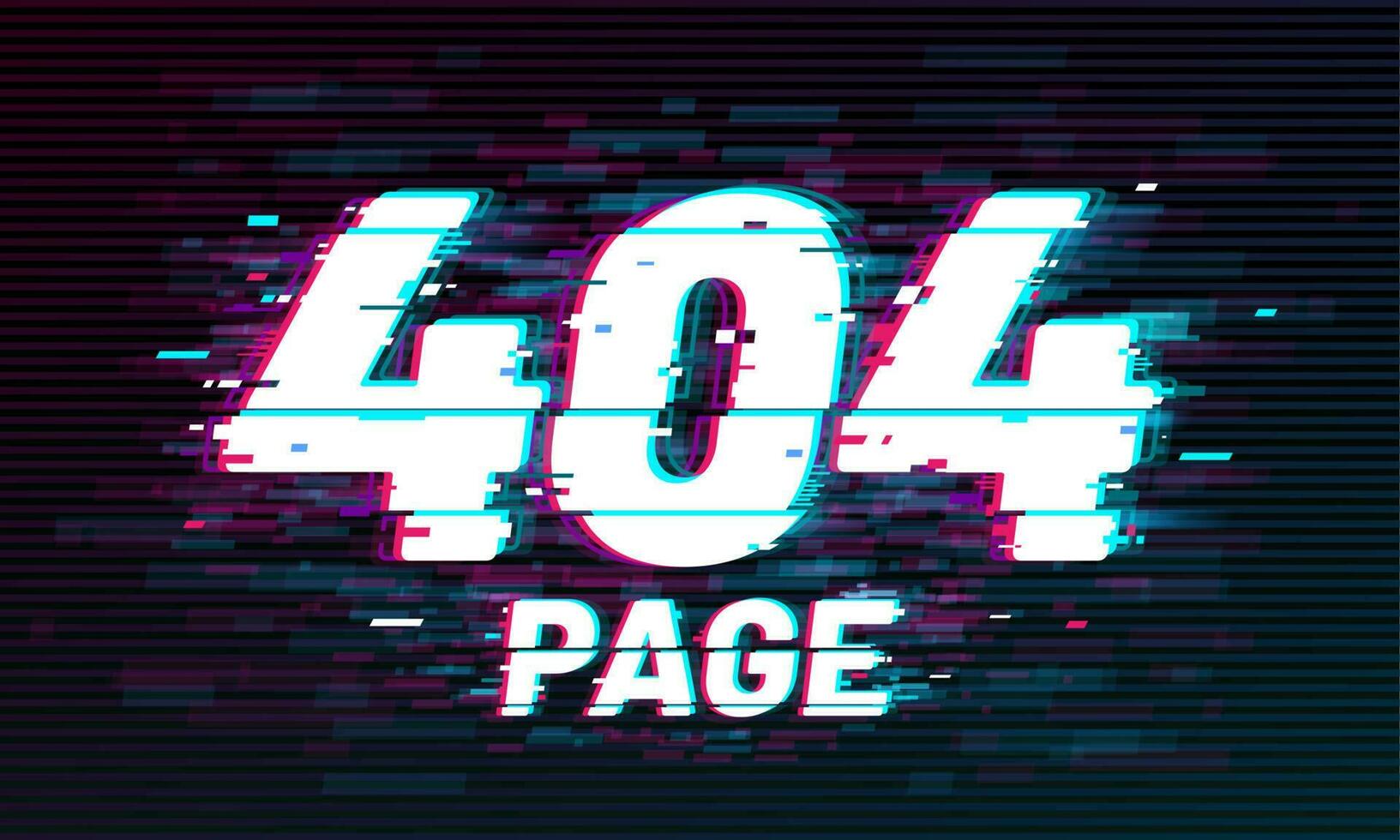 404 pagina problema tecnico effetto, non trovato errore sfondo vettore