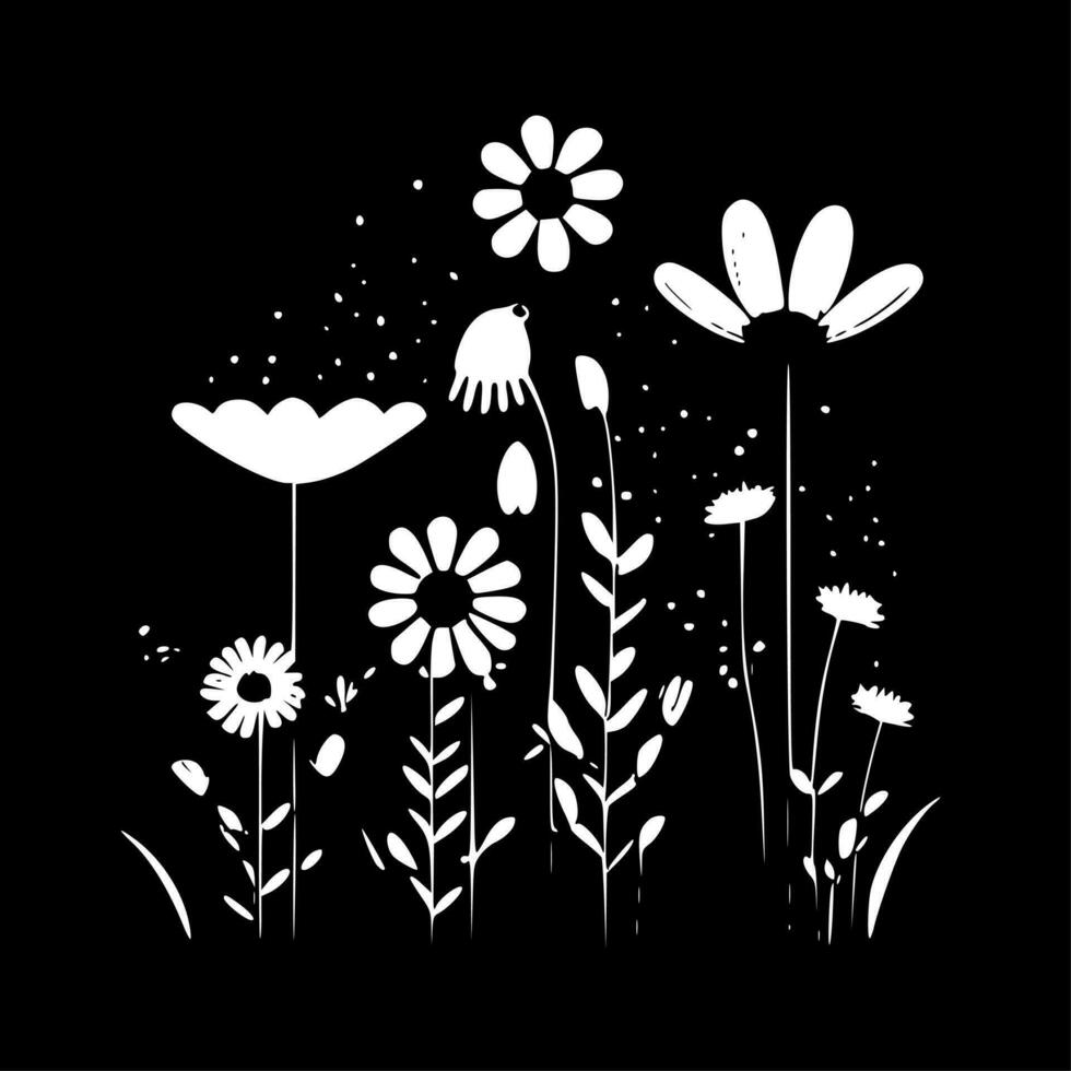 primavera fiori - minimalista e piatto logo - vettore illustrazione