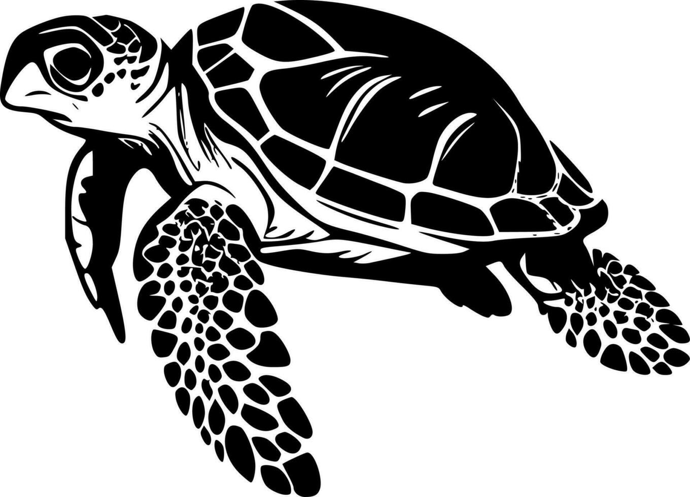 mare tartaruga - alto qualità vettore logo - vettore illustrazione ideale per maglietta grafico