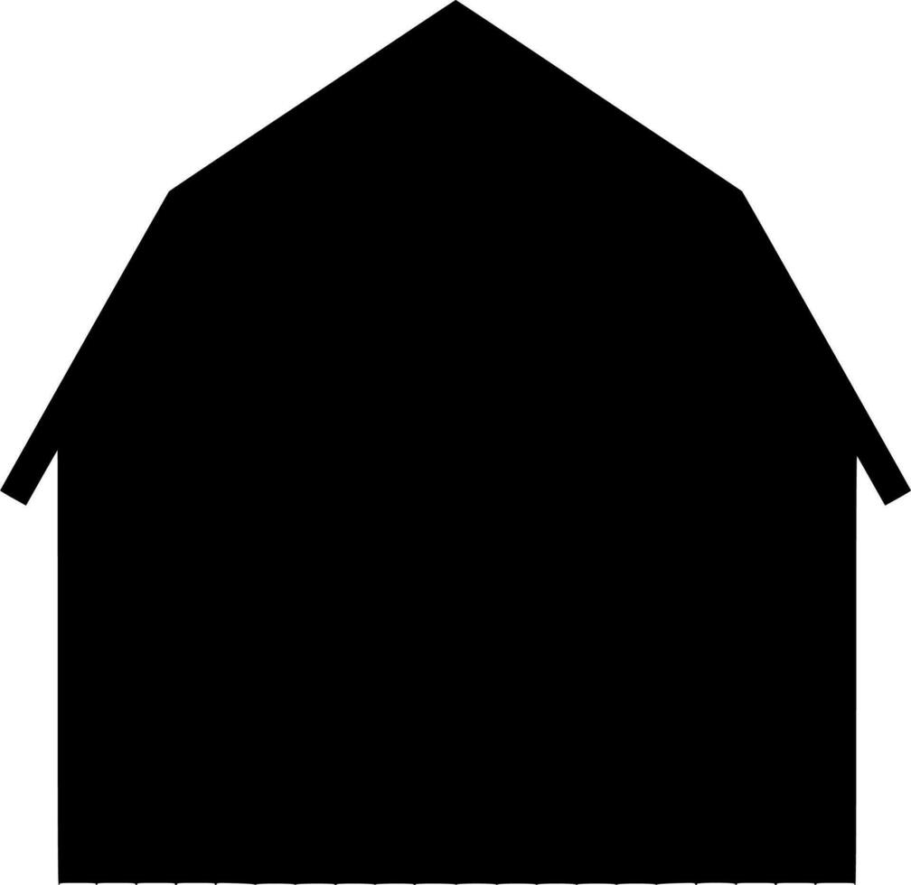 vettore silhouette di casa su bianca sfondo