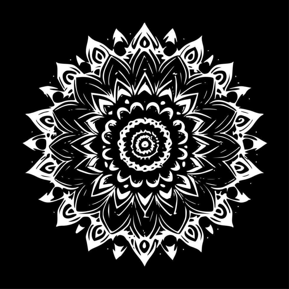 mandala, minimalista e semplice silhouette - vettore illustrazione