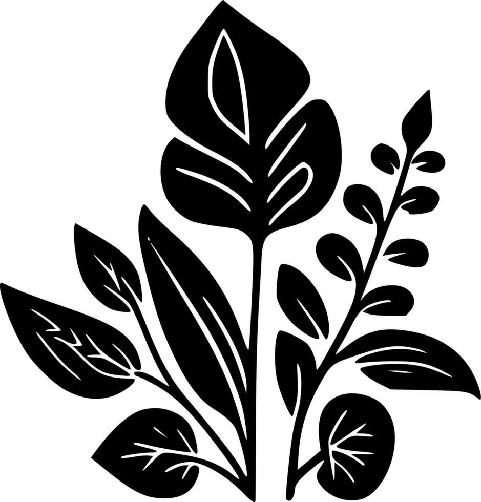 botanico - minimalista e piatto logo - vettore illustrazione